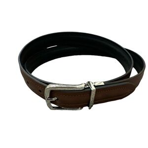 NEW Genuine‎ Leather Reversible Belt Brown Black Men’s Size 44
